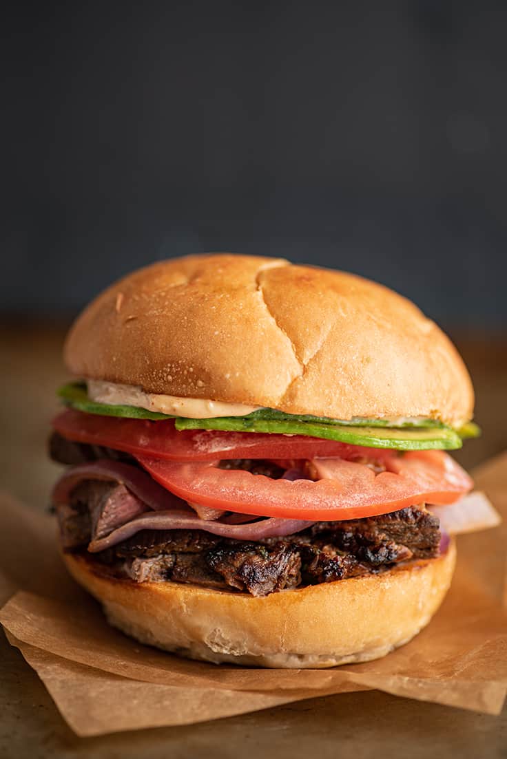 Carne Asada Sandwich - Baking Mischief