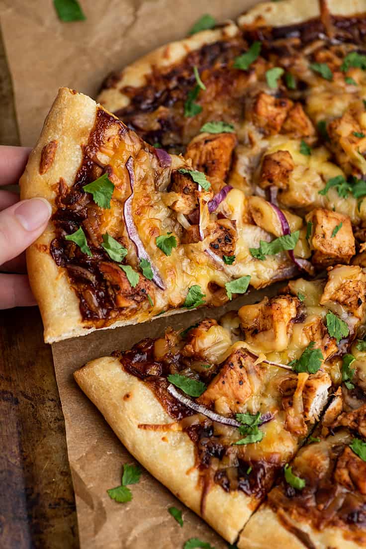 BBQ Chicken Pizza - Baking Mischief