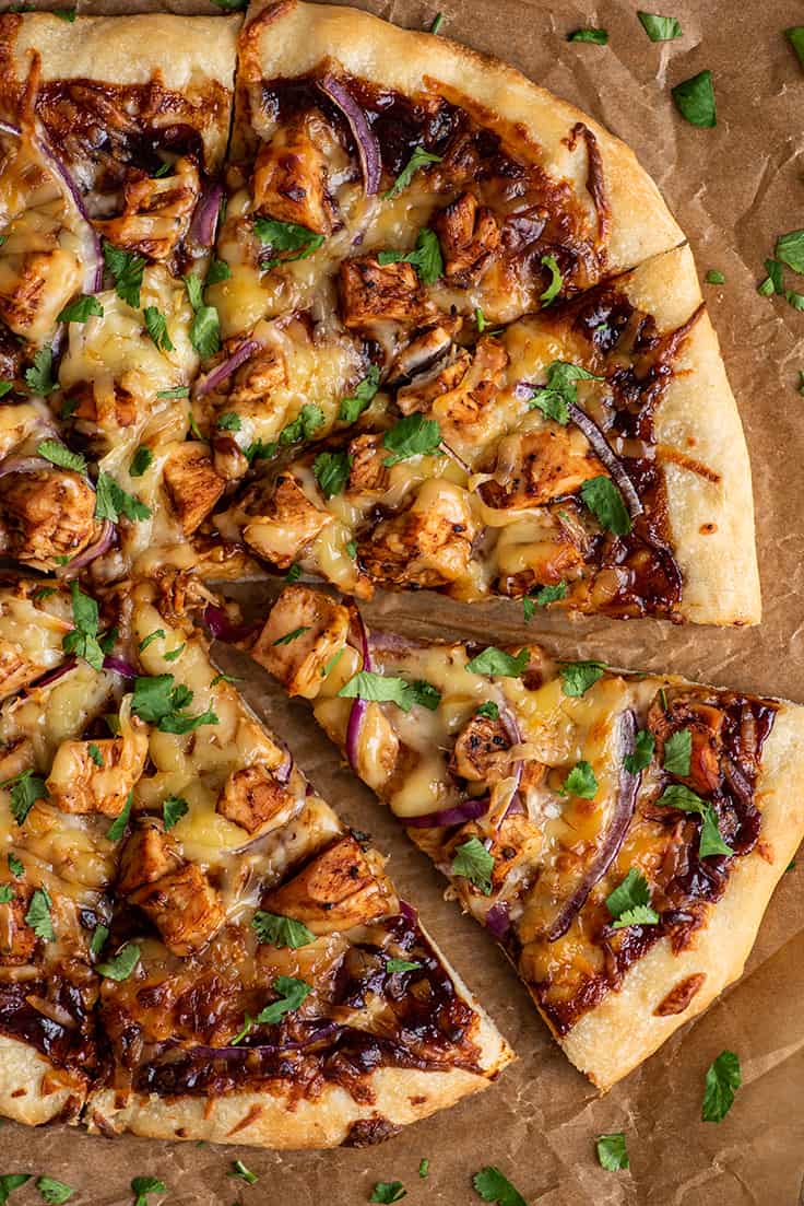 grilled bbq chicken pizza