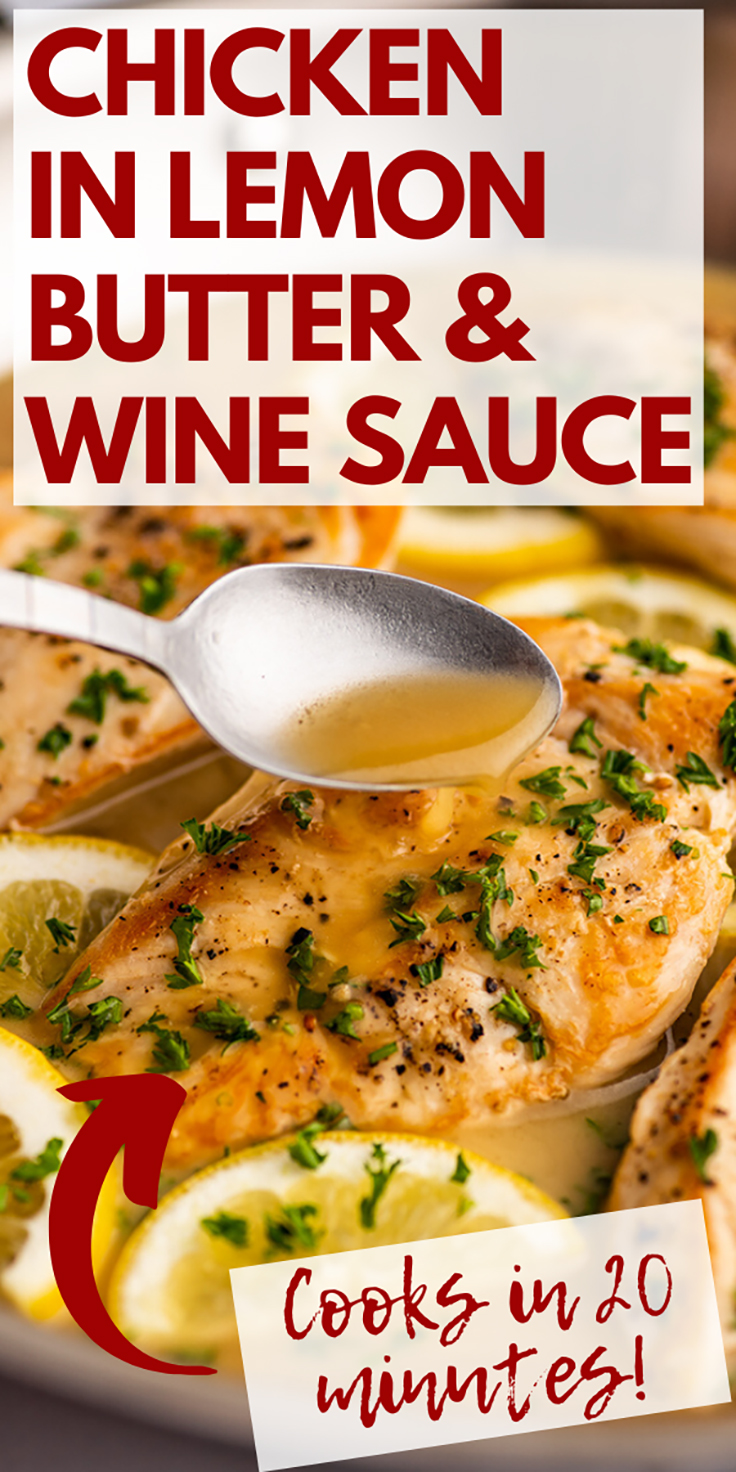 Chicken in White Wine Lemon Butter Sauce Baking Mischief