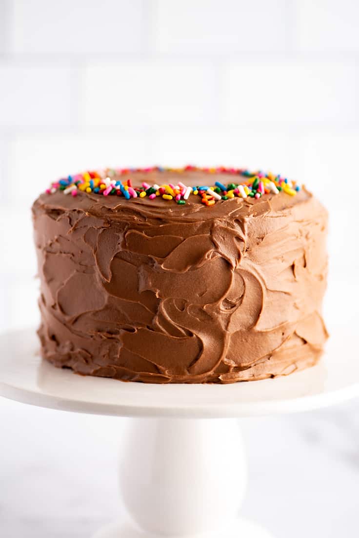 Mini Chocolate Malt Cake for Two - Chocolate Malt Cake Recipe