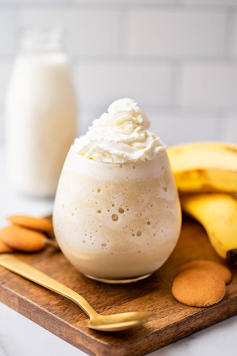 Banana Milkshake Without Ice Cream - Baking Mischief
