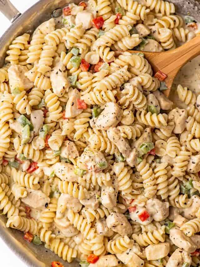 Chicken Pasta With Bell Peppers Baking Mischief
