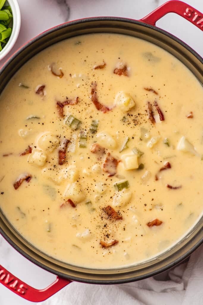 Easy Cheesy Potato Bacon Soup Baking Mischief