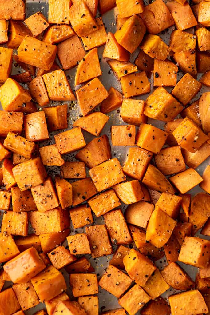 Roasted Sweet Potatoes - Baking Mischief