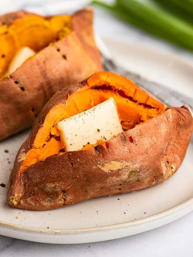 Easy Microwave Sweet Potatoes