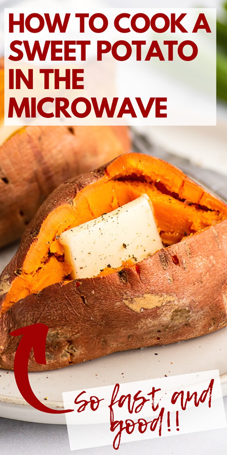 How to Make a Microwave Sweet Potato - Baking Mischief