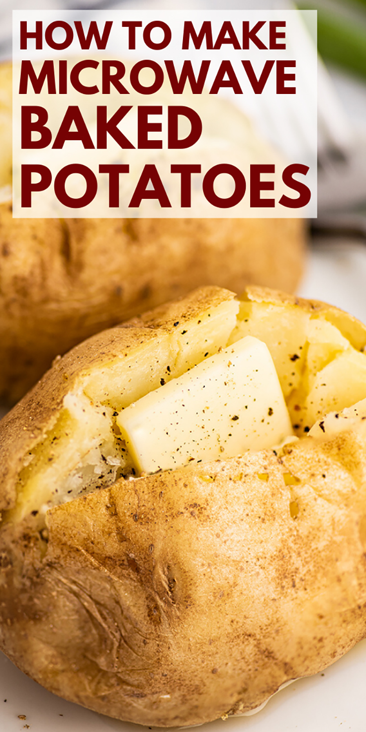 Microwave Baked Potato - Baking Mischief