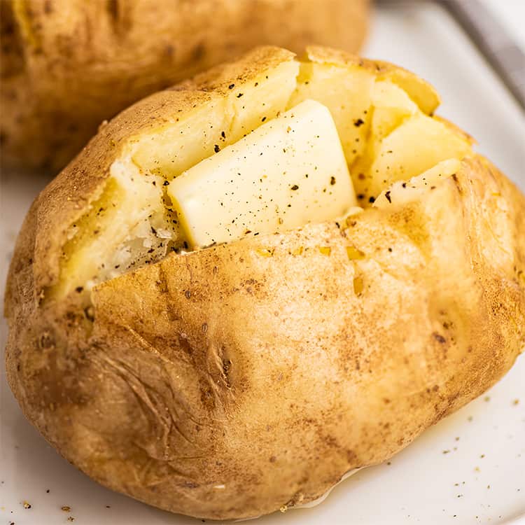 Microwave Baked Potato Baking Mischief