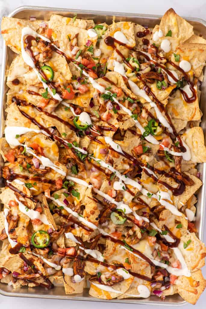 Easy BBQ Chicken Nachos Recipe - 365 Days of Baking and More