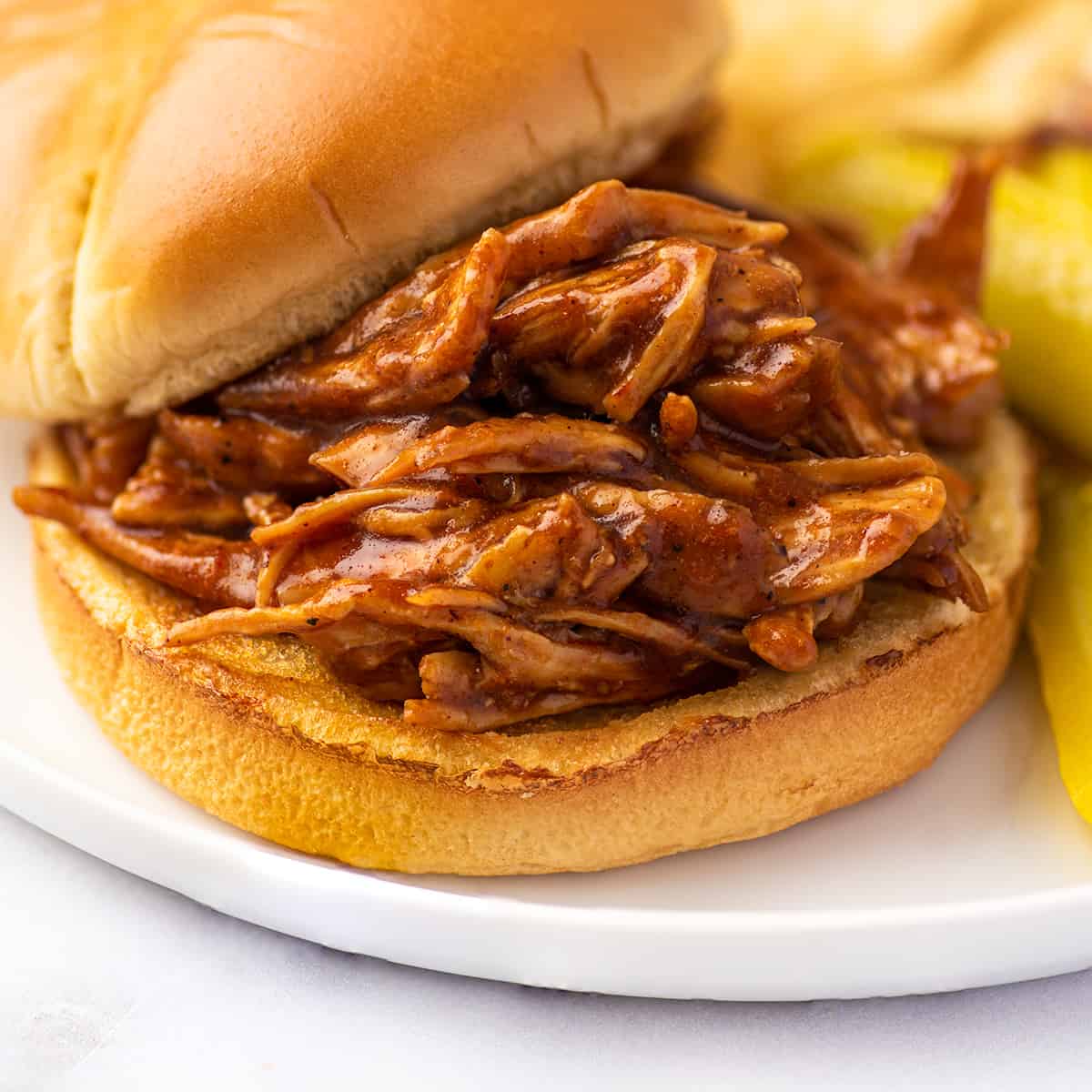 Pulled shop pork chicken