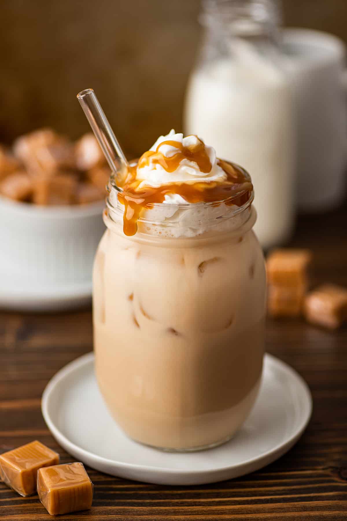 Iced Caramel Latte - Baking Mischief