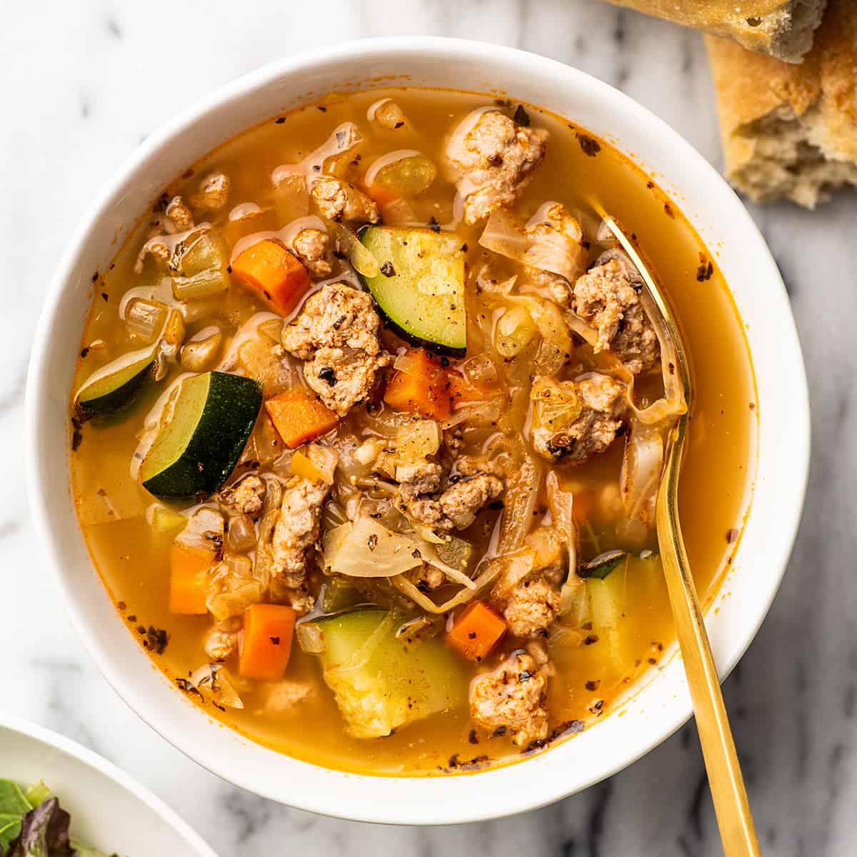 Ground Turkey Soup with Vegetables