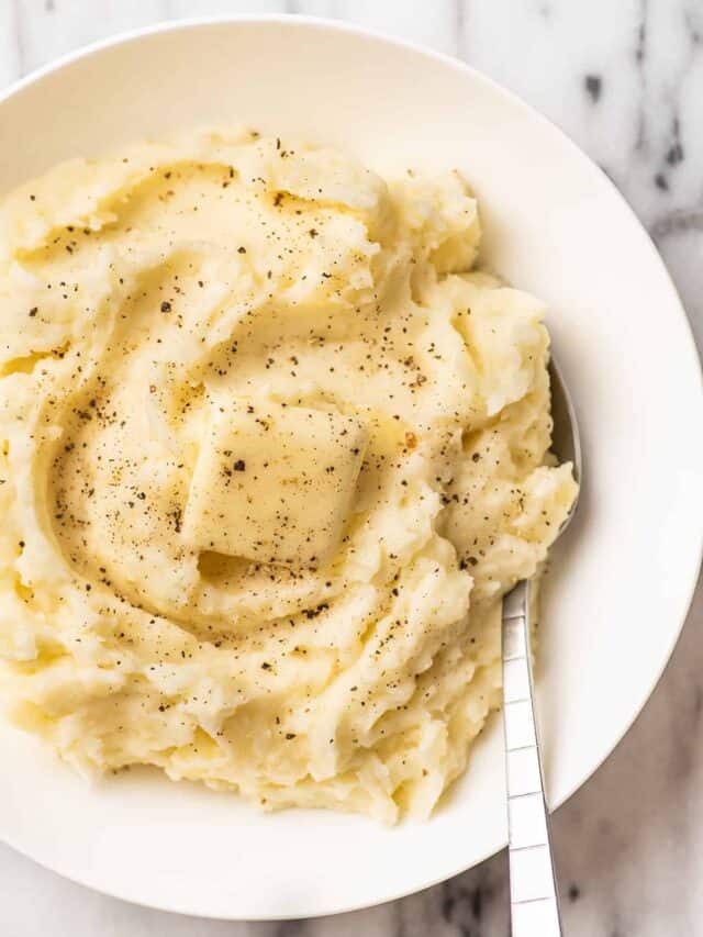 Creamy Microwave Mashed Potatoes Baking Mischief