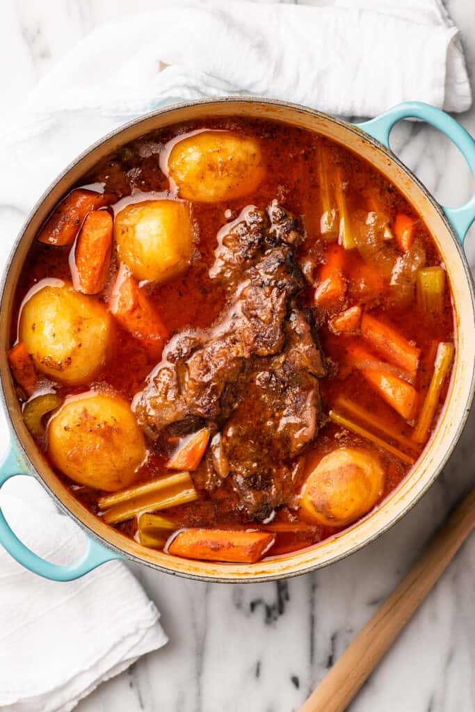 Mom's Famous Red Wine Pot Roast - Baking Mischief